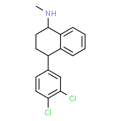 ChemSpider 2D Image | SERTRALINE, CIS-(-)- | C17H17Cl2N