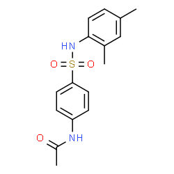 ChemSpider 2D Image | N-{4-[(2,4-Dimethylphenyl)sulfamoyl]phenyl}acetamide | C16H18N2O3S