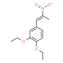 ChemSpider 2D Image | 1,2-Diethoxy-4-[(1E)-2-nitro-1-propen-1-yl]benzene | C13H17NO4