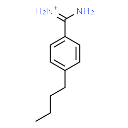 ChemSpider 2D Image | Amino(4-butylphenyl)methaniminium | C11H17N2
