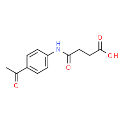 ChemSpider 2D Image | 3-[(4-acetylphenyl)carbamoyl]propanoic acid | C12H13NO4
