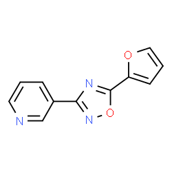 ChemSpider 2D Image | 3-[5-(2-Furyl)-1,2,4-oxadiazol-3-yl]pyridine | C11H7N3O2