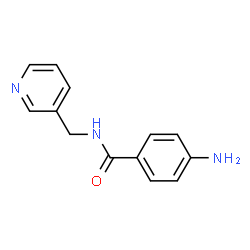 ChemSpider 2D Image | 4-Amino-N-(3-pyridinylmethyl)benzamide | C13H13N3O
