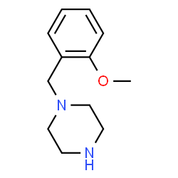 ChemSpider 2D Image | 1-(2-Methoxybenzyl)piperazine | C12H18N2O