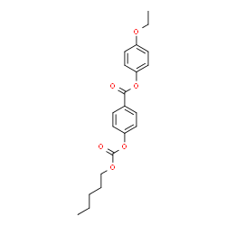ChemSpider 2D Image | p-Ethoxyphenyl p-(pentyloxycarbonyloxy)benzoate | C21H24O6