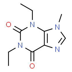ChemSpider 2D Image | 1,3-Di-ethyl-9-methylxanthine | C10H14N4O2