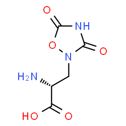 ChemSpider 2D Image | 3-(3,5-Dioxo-1,2,4-oxadiazolidin-2-yl)-D-alanine | C5H7N3O5