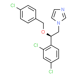 ChemSpider 2D Image | (R)-econazole | C18H15Cl3N2O