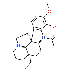 ChemSpider 2D Image | 1-[(2beta,12beta)-17-Hydroxy-16-methoxyaspidospermidin-1-yl]ethanone | C22H30N2O3