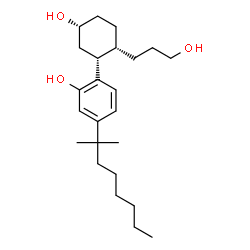 ChemSpider 2D Image | 2-[(1R,2S,5R)-5-Hydroxy-2-(3-hydroxypropyl)cyclohexyl]-5-(2-methyl-2-octanyl)phenol | C24H40O3