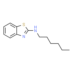 ChemSpider 2D Image | Benzothiazol-2-yl-hexyl-amine | C13H18N2S