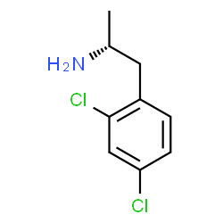 ChemSpider 2D Image | (2R)-1-(2,4-Dichlorophenyl)-2-propanamine | C9H11Cl2N