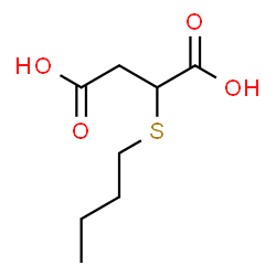 ChemSpider 2D Image | 2-(Butylsulfanyl)succinic acid | C8H14O4S