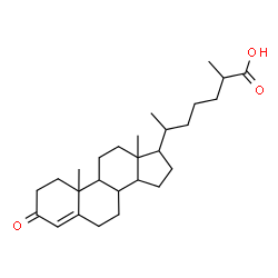 ChemSpider 2D Image | 3-Oxocholest-4-en-26-oic acid | C27H42O3