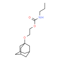 ChemSpider 2D Image | 2-(Adamantan-1-yloxy)ethyl propylcarbamate | C16H27NO3