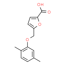 ChemSpider 2D Image | 5-[(2,5-Dimethylphenoxy)methyl]-2-furoic acid | C14H14O4