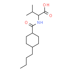 ChemSpider 2D Image | N-[(4-Butylcyclohexyl)carbonyl]valine | C16H29NO3