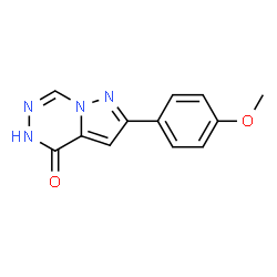 ChemSpider 2D Image | 2-(4-Methoxyphenyl)-5H-pyrazolo[1,5-d][1,2,4]triazin-4-one | C12H10N4O2