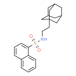 ChemSpider 2D Image | 1-Naphthalenesulfonamide, N-[2-(1-adamantyl)ethyl]- | C22H27NO2S