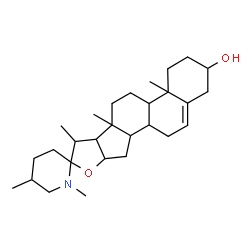ChemSpider 2D Image | 28-Methylspirosol-5-en-3-ol  | C28H45NO2