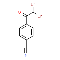 ChemSpider 2D Image | 4-(Dibromoacetyl)benzonitrile | C9H5Br2NO