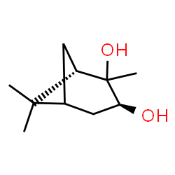 ChemSpider 2D Image | (1S,3S)-2,6,6-Trimethylbicyclo[3.1.1]heptane-2,3-diol | C10H18O2