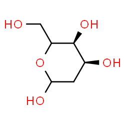 ChemSpider 2D Image | (5xi)-2-Deoxy-D-erythro-hexopyranose | C6H12O5