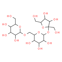 ChemSpider 2D Image | beta-L-Sorbofuranosyl alpha-D-glucopyranosyl-(1->6)-alpha-L-talopyranoside | C18H32O16