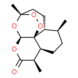 ChemSpider 2D Image | (1S,4R,5S,8S,9R,12R,13S)-1,5,9-Trimethyl-11,14,15,16-tetraoxatetracyclo[10.3.1.0~4,13~.0~8,13~]hexadecan-10-one | C15H22O5