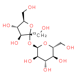 ChemSpider 2D Image | [1-13Cfru]sucrose | C1113CH22O11