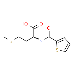 ChemSpider 2D Image | N-(2-Thienylcarbonyl)-D-methionine | C10H13NO3S2