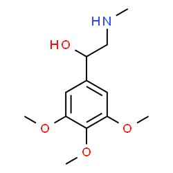 ChemSpider 2D Image | 2-(Methylamino)-1-(3,4,5-trimethoxyphenyl)ethanol | C12H19NO4
