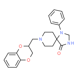 ChemSpider 2D Image | Spiroxatrine | C22H25N3O3