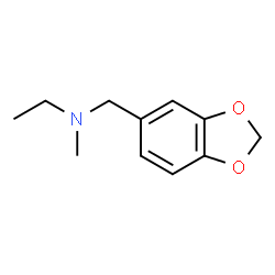 ChemSpider 2D Image | N-(1,3-Benzodioxol-5-ylmethyl)-N-methylethanamine | C11H15NO2
