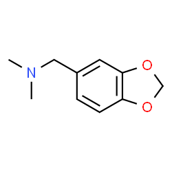 ChemSpider 2D Image | 3,4-Methylenedioxy-N,N-dimethylbenzylamine | C10H13NO2