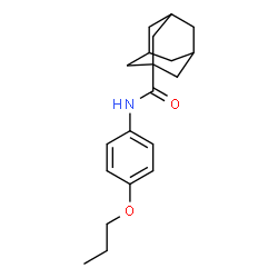 ChemSpider 2D Image | N-(4-Propoxyphenyl)-1-adamantanecarboxamide | C20H27NO2