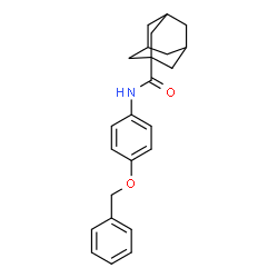 ChemSpider 2D Image | N-[4-(Benzyloxy)phenyl]-1-adamantanecarboxamide | C24H27NO2