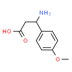 ChemSpider 2D Image | 3-(p-methoxyphenyl)-DL-β-alanine | C10H13NO3