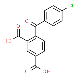 ChemSpider 2D Image | 4-(4-Chlorobenzoyl)isophthalic acid | C15H9ClO5