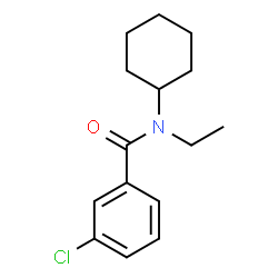 ChemSpider 2D Image | 3-Chloro-N-cyclohexyl-N-ethylbenzamide | C15H20ClNO