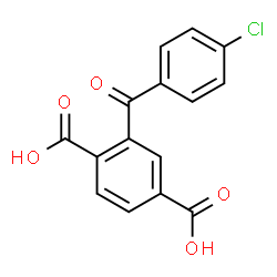 ChemSpider 2D Image | 2-(4-Chlorobenzoyl)terephthalic acid | C15H9ClO5