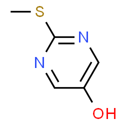 ChemSpider 2D Image | 2-(Methylthio)pyrimidin-5-ol | C5H6N2OS