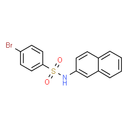ChemSpider 2D Image | 4-Bromo-N-(2-naphthyl)benzenesulfonamide | C16H12BrNO2S