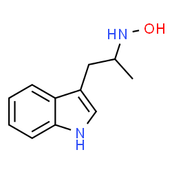 ChemSpider 2D Image | N-Hydroxy-1-(1H-indol-3-yl)-2-propanamine | C11H14N2O