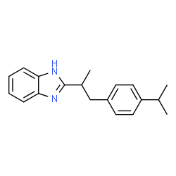 ChemSpider 2D Image | 2-[1-(4-Isopropylphenyl)-2-propanyl]-1H-benzimidazole | C19H22N2