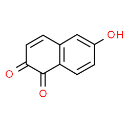 ChemSpider 2D Image | 6-Hydroxy-1,2-naphthoquinone | C10H6O3