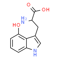 ChemSpider 2D Image | 4-Hydroxytryptophan | C11H12N2O3