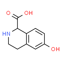 ChemSpider 2D Image | 6-Hydroxy-1,2,3,4-tetrahydro-1-isoquinolinecarboxylic acid | C10H11NO3