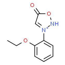 ChemSpider 2D Image | 3-(2-Ethoxyphenyl)-5-oxo-2,5-dihydro-1,2,3-oxadiazol-3-ium | C10H11N2O3