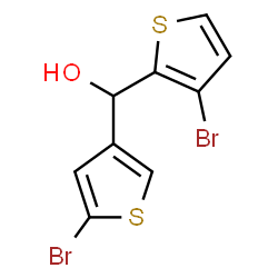ChemSpider 2D Image | (3-Bromo-2-thienyl)(5-bromo-3-thienyl)methanol | C9H6Br2OS2